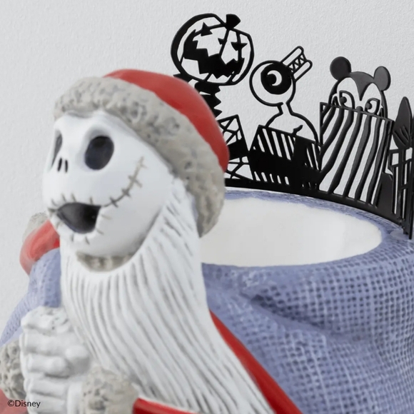 👀50% OFF🎅💀♨️👃🔌NWT‼️Scentsy " Santa Jack Skellington" Mini Warmer w/ Wax Bar - Picture 6 of 16
